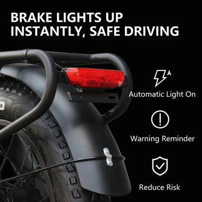 HX Q3 2000W Fat Tire All-terrain Electric Bike-with free fender and rear rack
